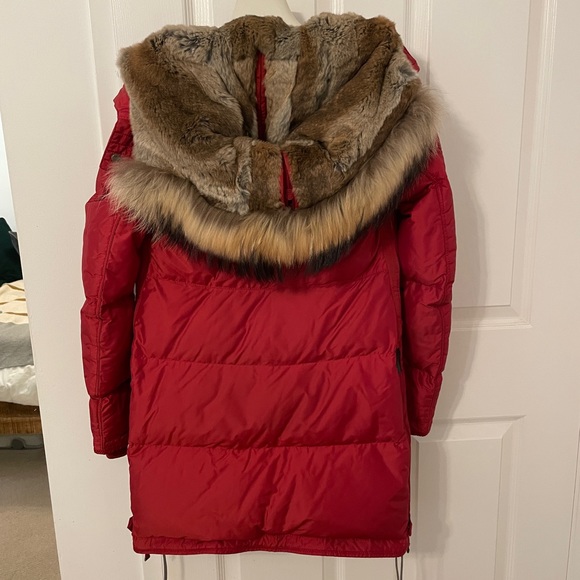 PARAJUMPERS Red Long Bear Winter Coat - XXS - RRP $1300 - Picture 4 of 6